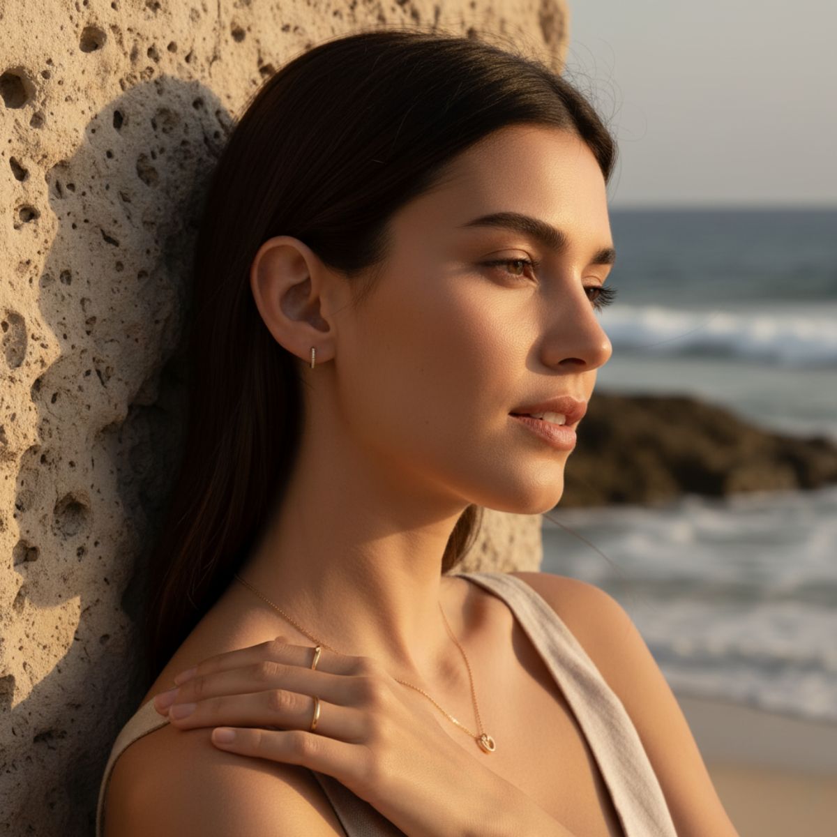 Elegant Pavé Huggie Earrings in Gold, Rose Gold or Rhodium - Hypoallergenic Sterling Silver with Cubic Zirconia