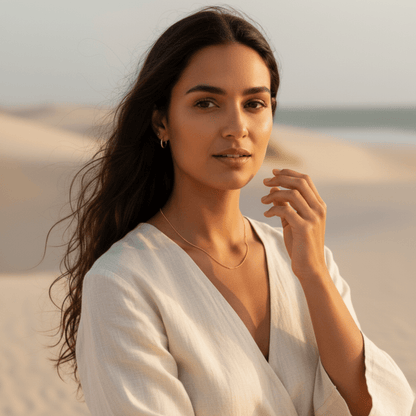 Elegant Satellite Necklace - Textured Design for Effortless Layering in Gold, Silver, Rose Gold