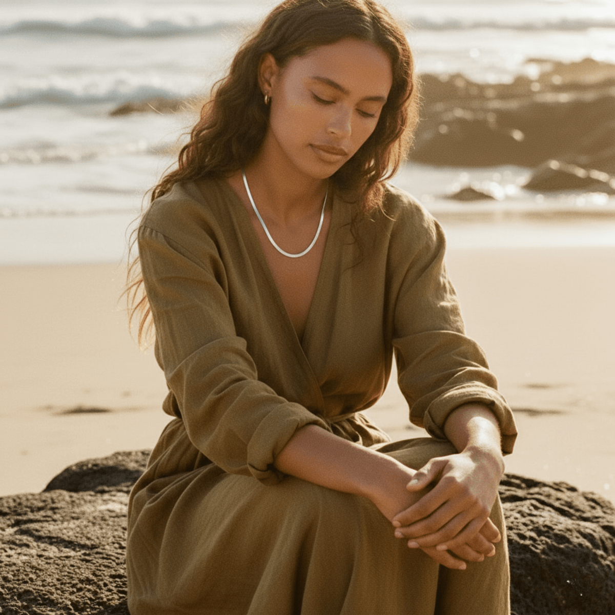 Elegant Snake Chain - Waterproof, Hypoallergenic Brass with Gold/Silver Coating