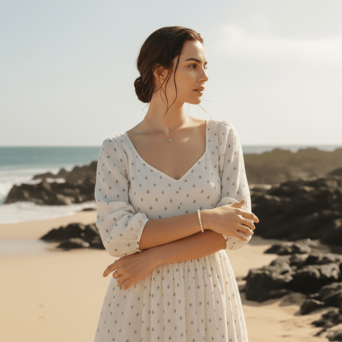 Elegant Stainless Steel Bracelet with Freshwater Pearls - Adjustable Length