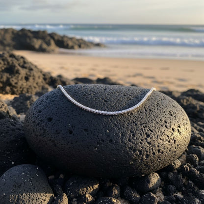 Morning Dew Silver-tone Necklace