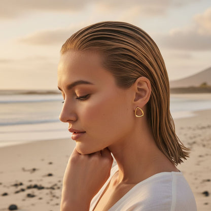 Elegant Triangle Gold Earrings for a Chic Look