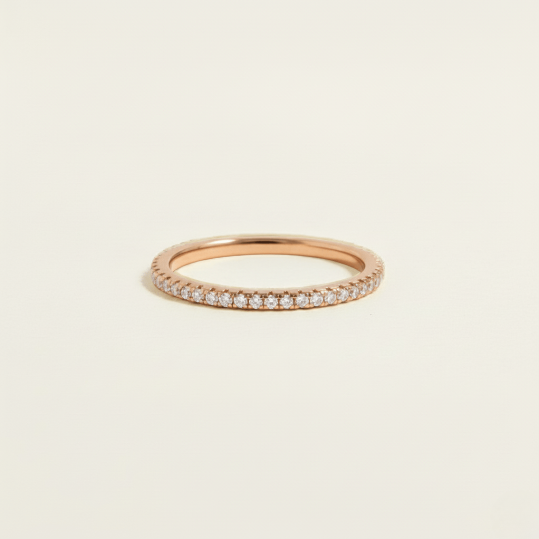 Eternity Sparkle Silver Gold Ring