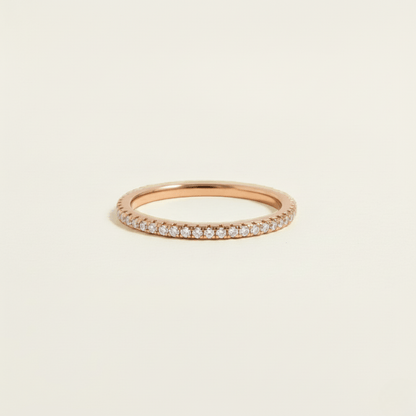 Eternity Sparkle Silver Gold Ring