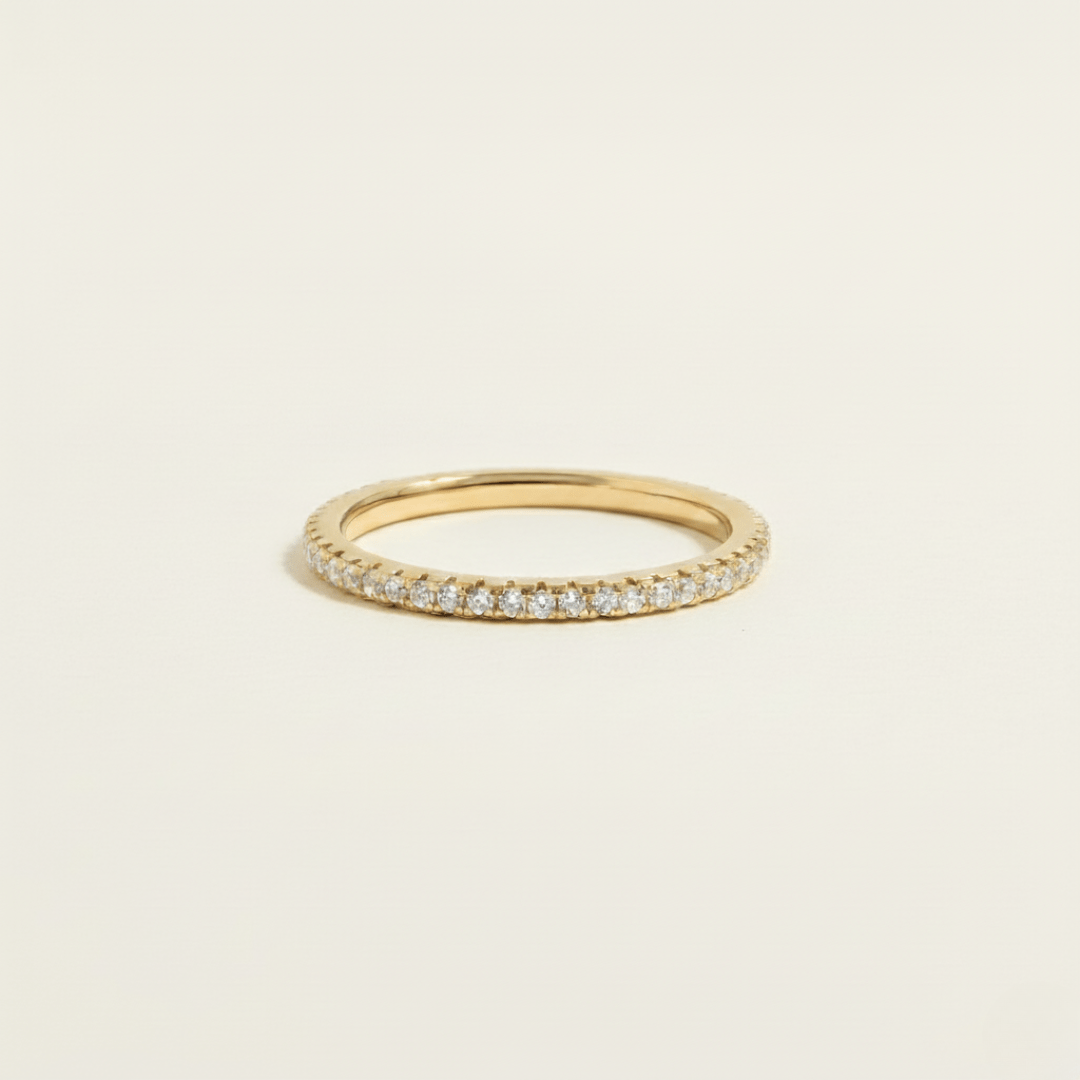 Eternity Sparkle Silver Gold Ring