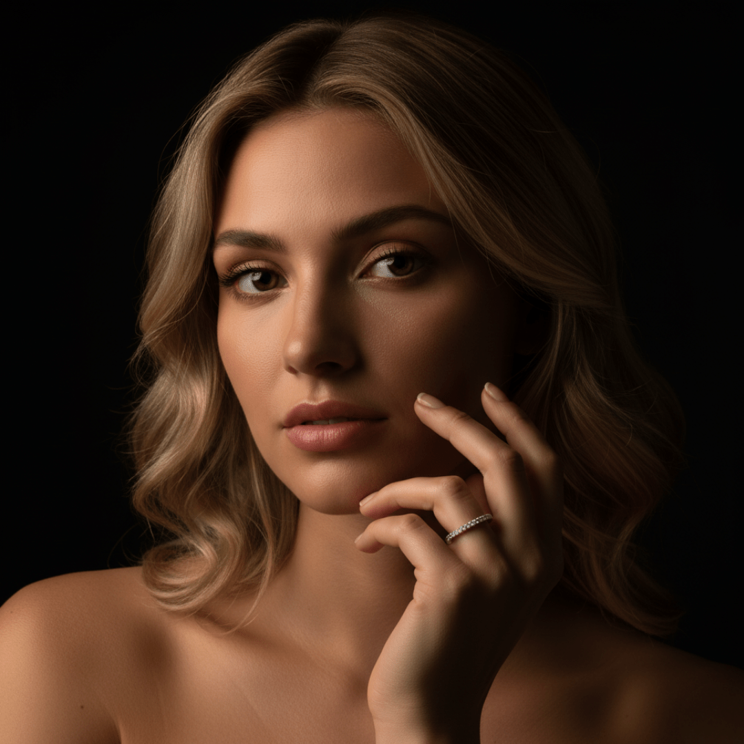 Eternity Sparkle Silver Gold Ring