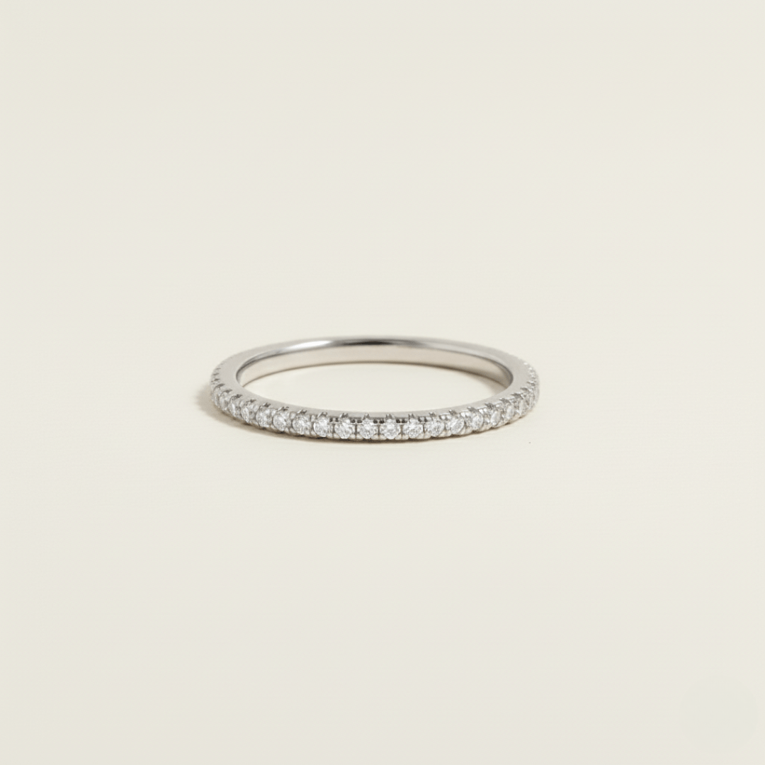 Eternity Sparkle Silver Gold Ring