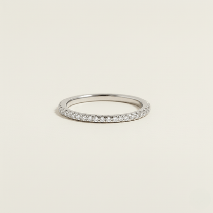 Eternity Sparkle Silver Gold Ring