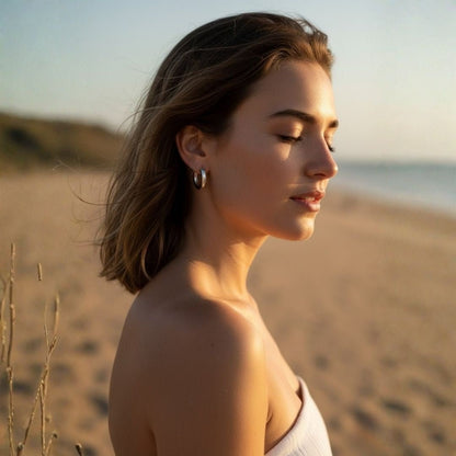 Essential Huggie Hoops - Gold Hoops in Gold Plated Brass