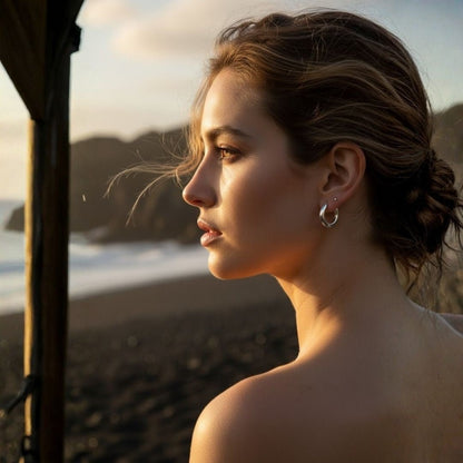 Essential Huggie Hoops - Gold Hoops in Gold Plated Brass