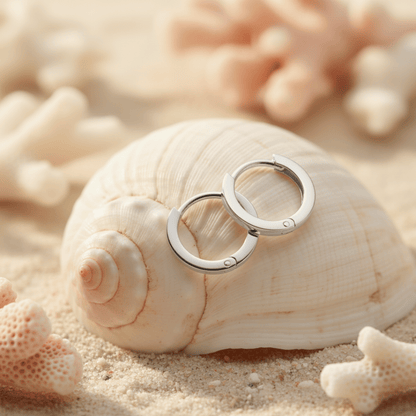 Essential Huggie Hoops - Silver Hoop Earrings for Everyday Elegance