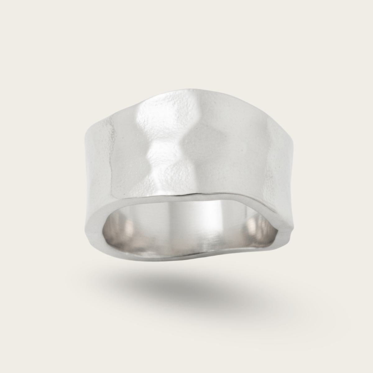 Golden Hour Gold Silver Band Ring