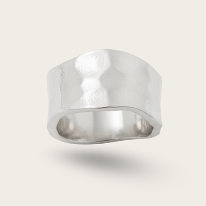 Golden Hour Gold Silver Band Ring