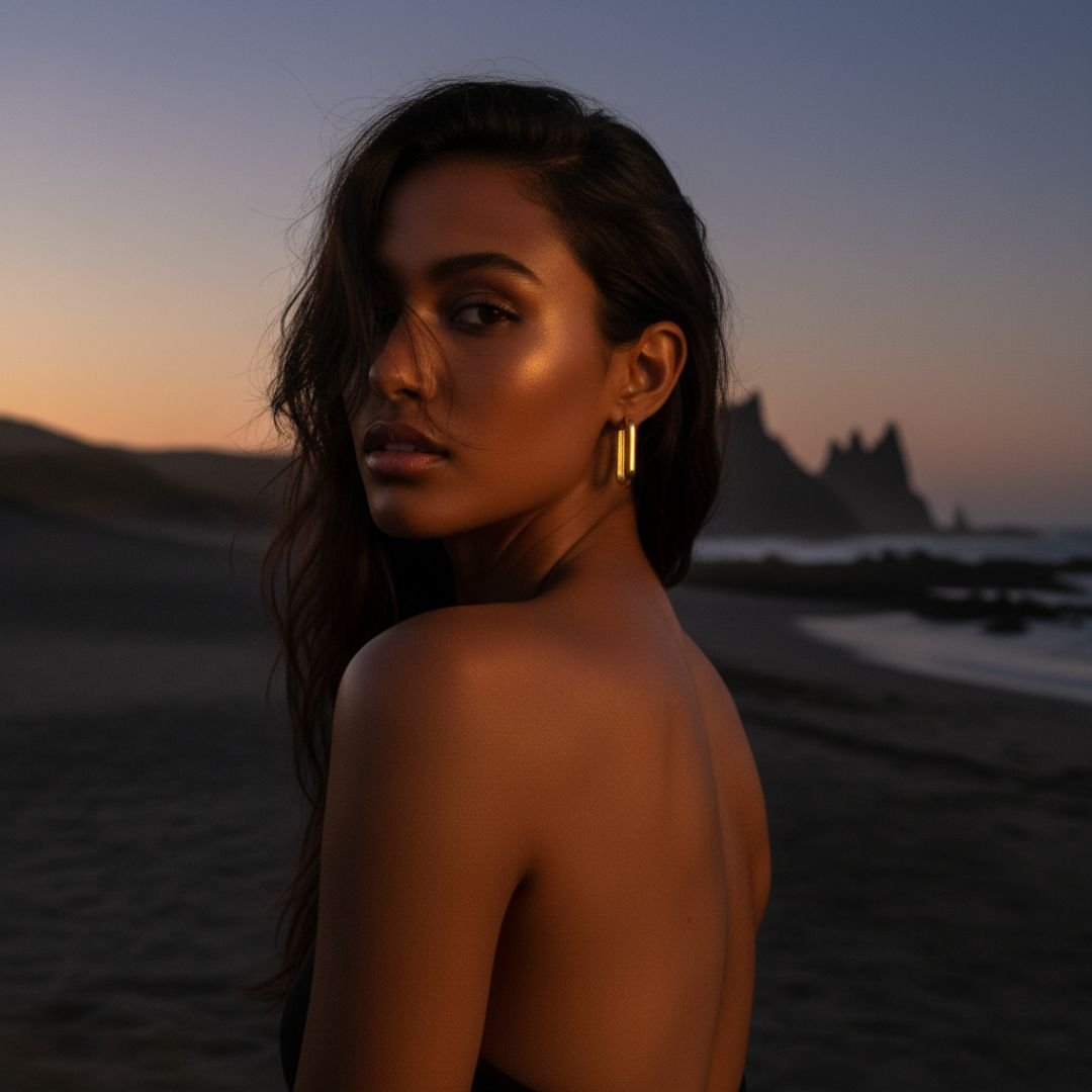 Horizon Icon Gold Hoop Earrings