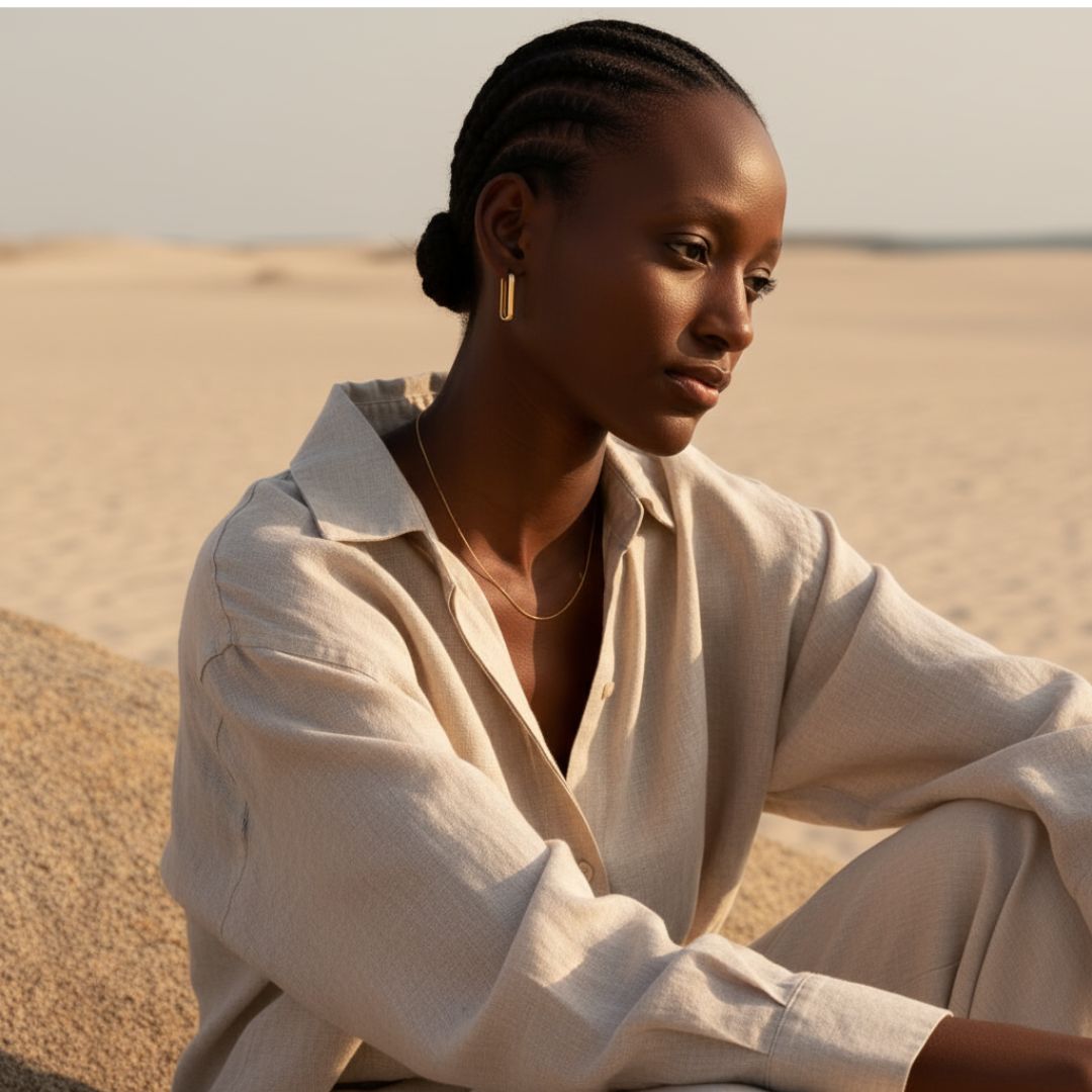 Horizon Icon Gold Hoop Earrings