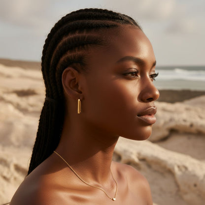 Horizon Icon Gold Hoop Earrings