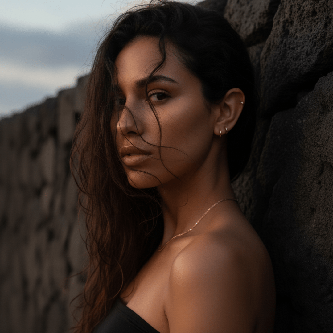 Golden Hour Huggie Gold Silver Earrings