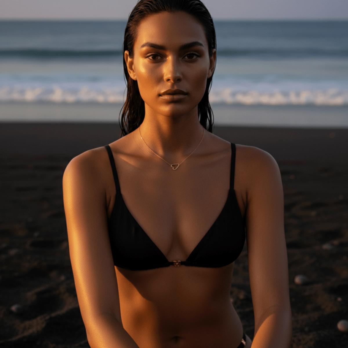 Itty Bitty Heart Gold Necklace - Waterproof, Hypoallergenic Pendant Jewelry