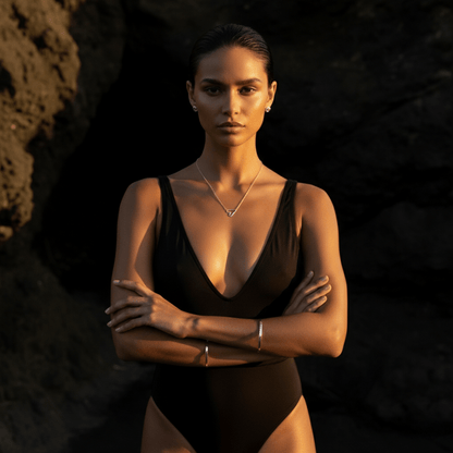 Itty Bitty Heart Gold Necklace - Waterproof, Hypoallergenic Pendant Jewelry