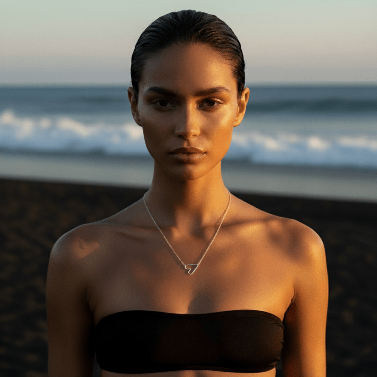 Itty Bitty Heart Gold Necklace - Waterproof, Hypoallergenic Pendant Jewelry