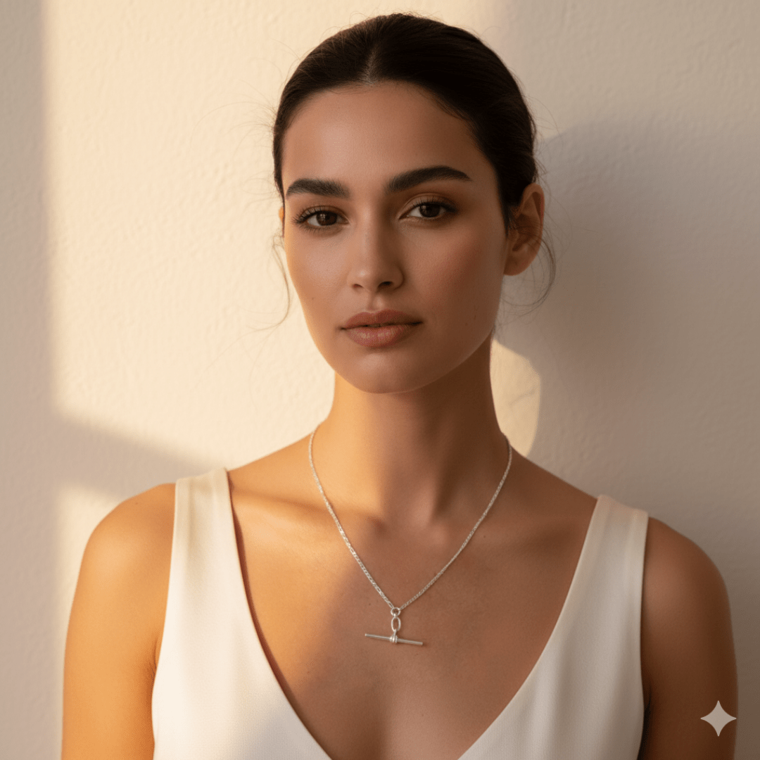 Mariner's Fob Silver Necklace