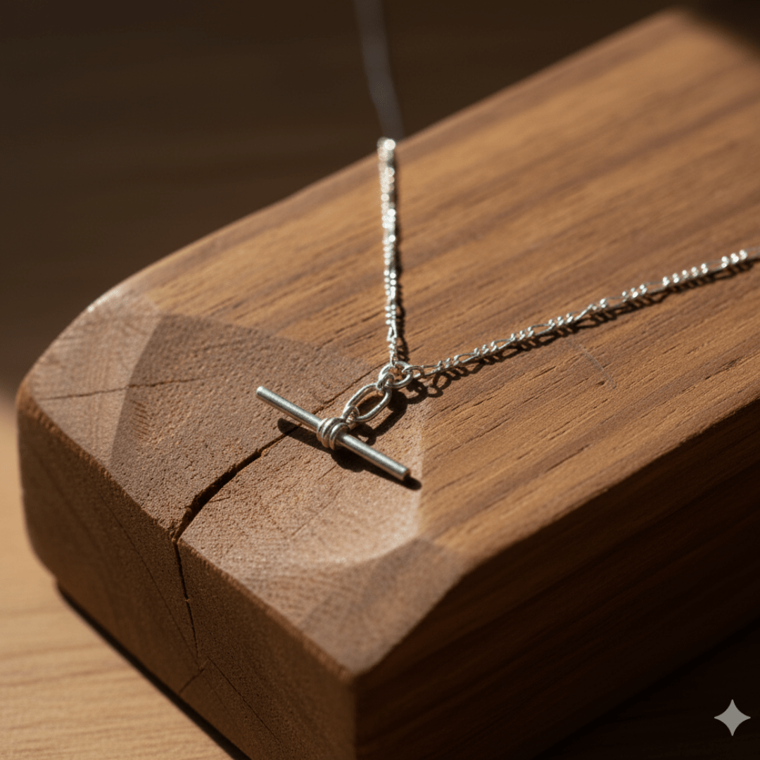 Mariner's Fob Silver Necklace