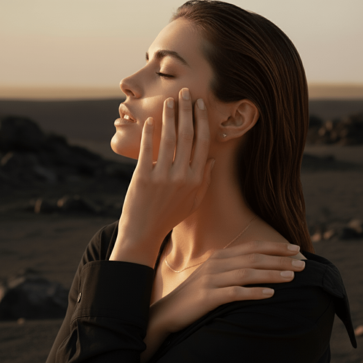 Minimalist Triangle Ear Piercing - Hypoallergenic Lab-Grown Diamond & Swim-Proof