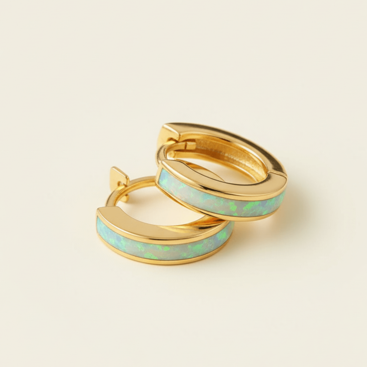 Ocean Hue Huggies Earrings