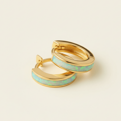 Ocean Hue Huggies Earrings