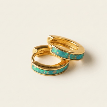 Ocean Hue Huggies Earrings