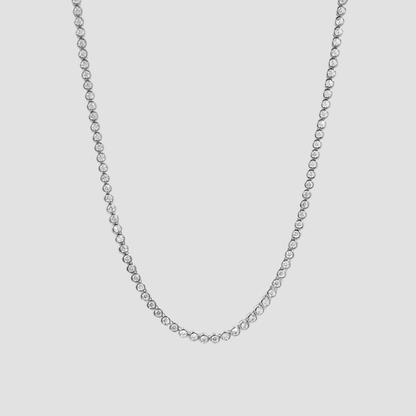 Ocean Pebble Gold and Silver Tennis Necklace