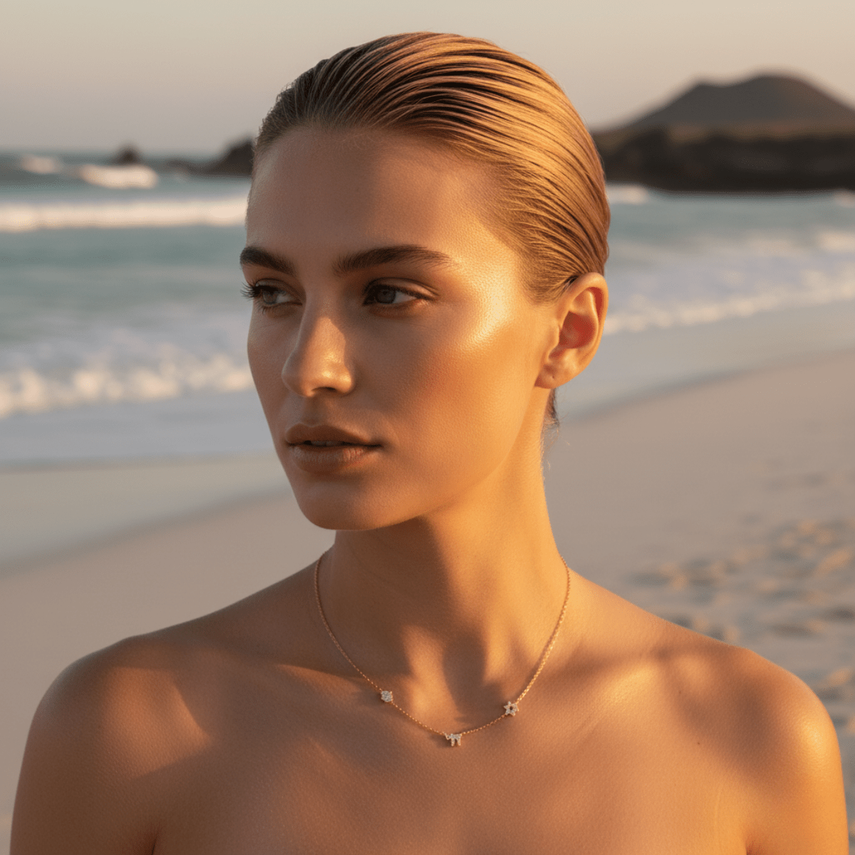 Ocean Star Gold Necklace