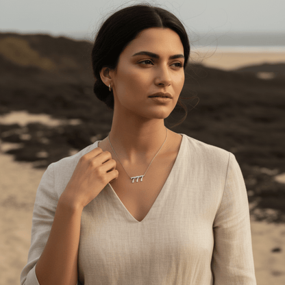 Personalized Angel Number Necklace - Customizable Metal Options