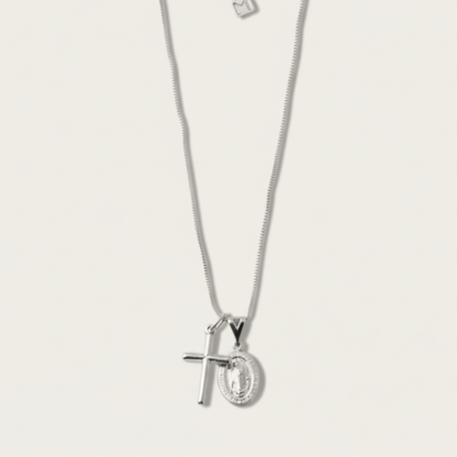 Saint's Light Gold Silver Necklace