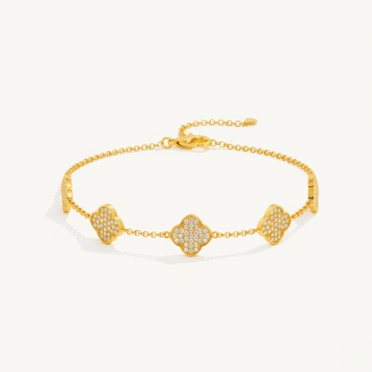 Sea Clover Gold Silver Bracelet