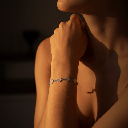 Sea Clover Gold Silver Bracelet