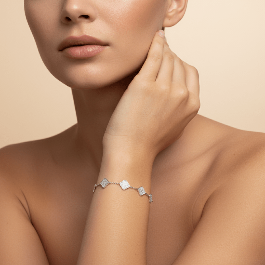 Sea Clover Gold Silver Bracelet