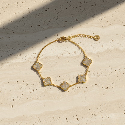 Sea Clover Gold Silver Bracelet