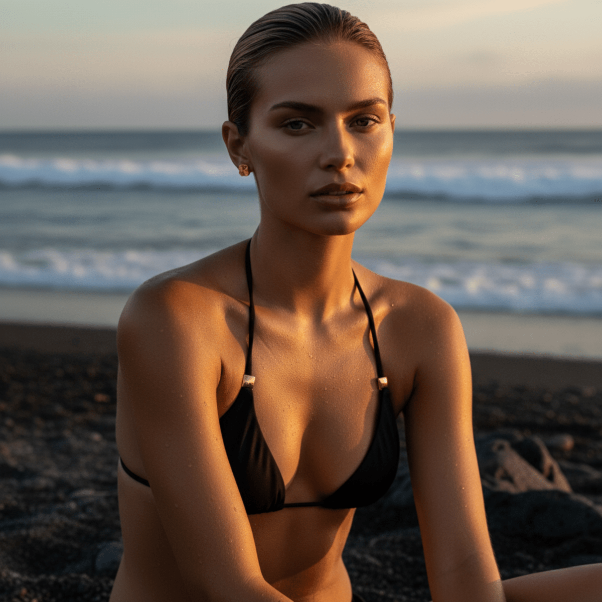 Sea Clover Gold Silver Stud Earrings