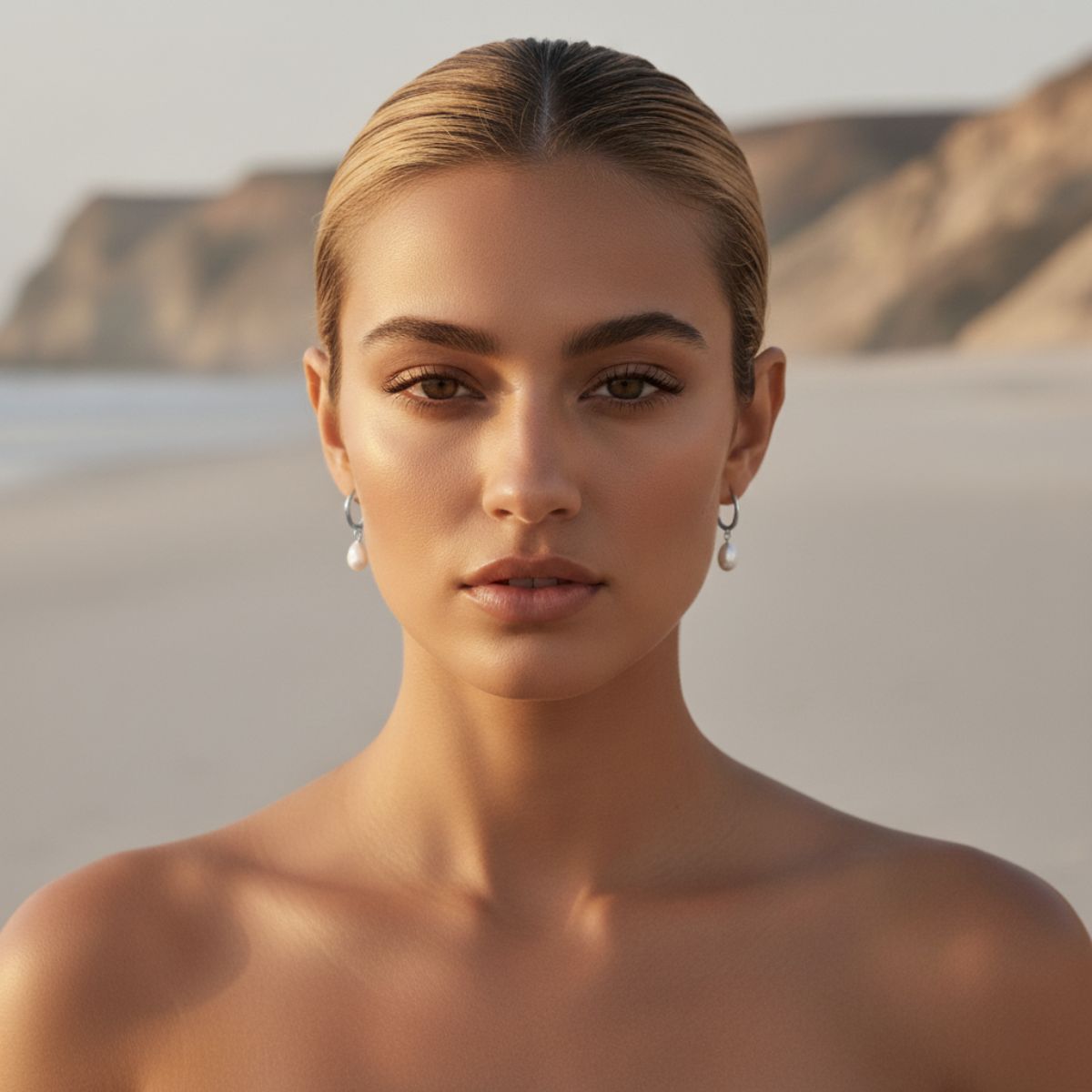 Sea Drop Pearl Earrings