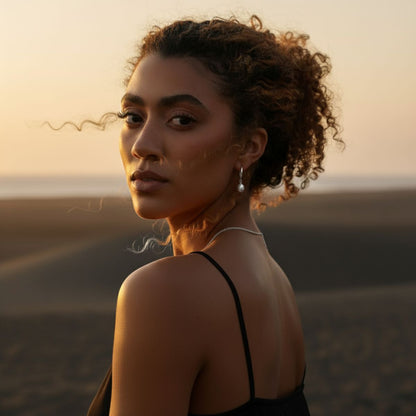 Sea Drop Pearl Earrings