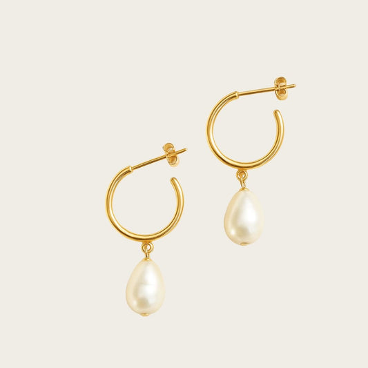 Sea Drop Pearl Earrings