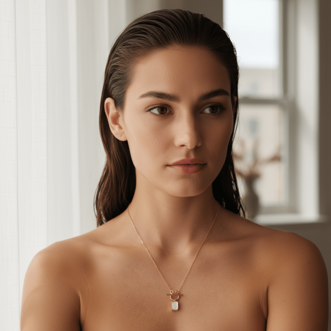 Sea Mist Gold Necklace