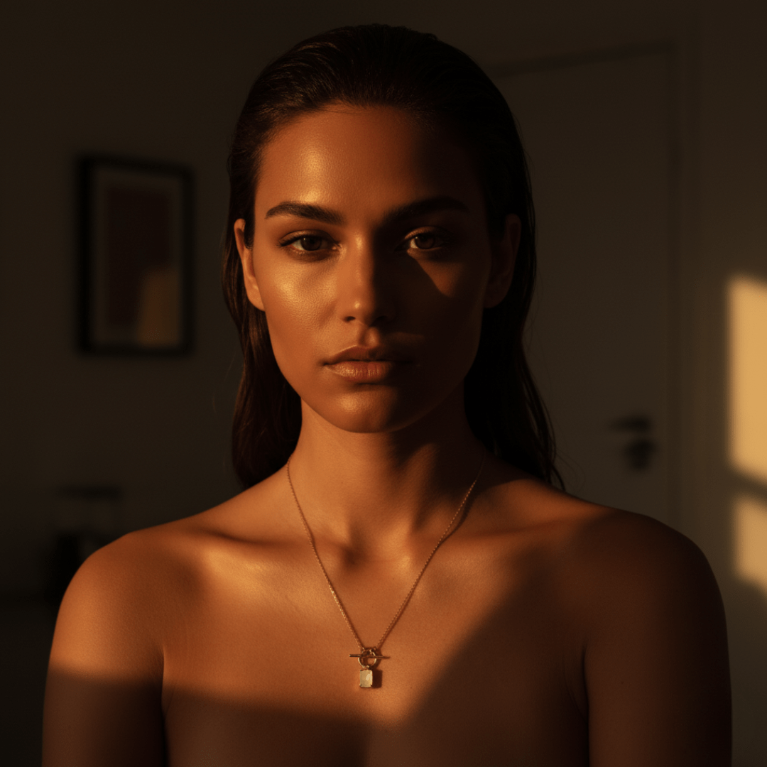 Sea Mist Gold Necklace