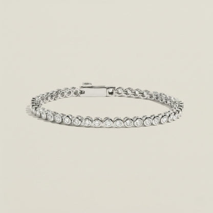 Sea Spray Silver Gold Tennis Bracelet