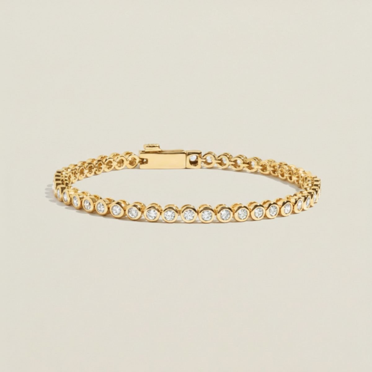 Sea Spray Silver Gold Tennis Bracelet