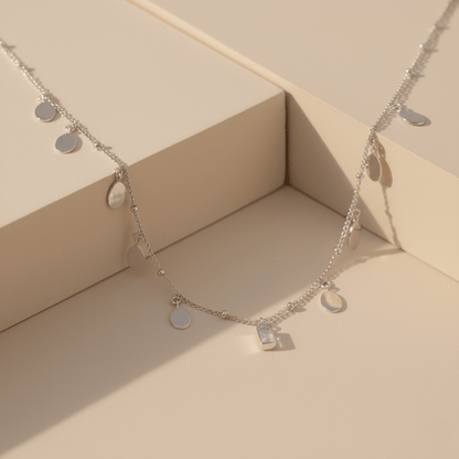 Sea Spray Solstice Silver Necklace