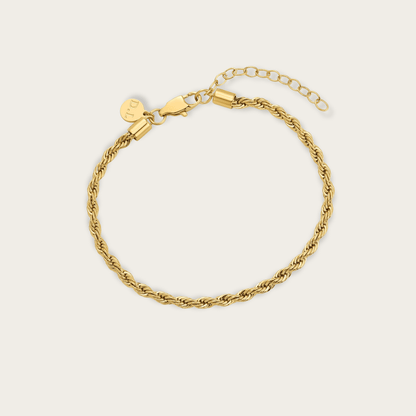 Sea-Spun Gold Rope Bracelet