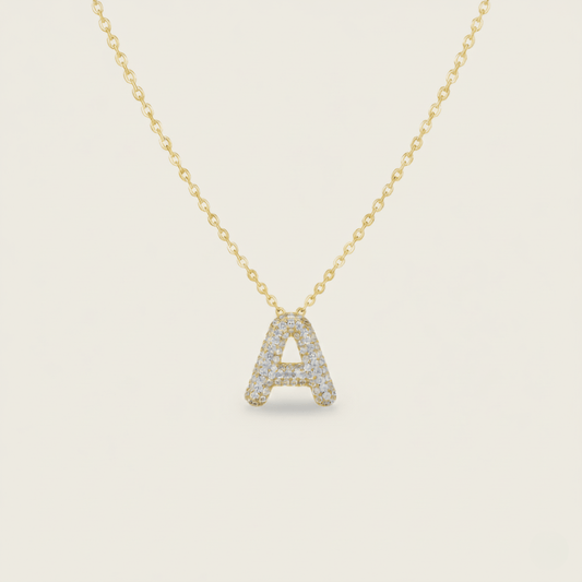 Shoreline Gold Silver Initial Pendant Necklace