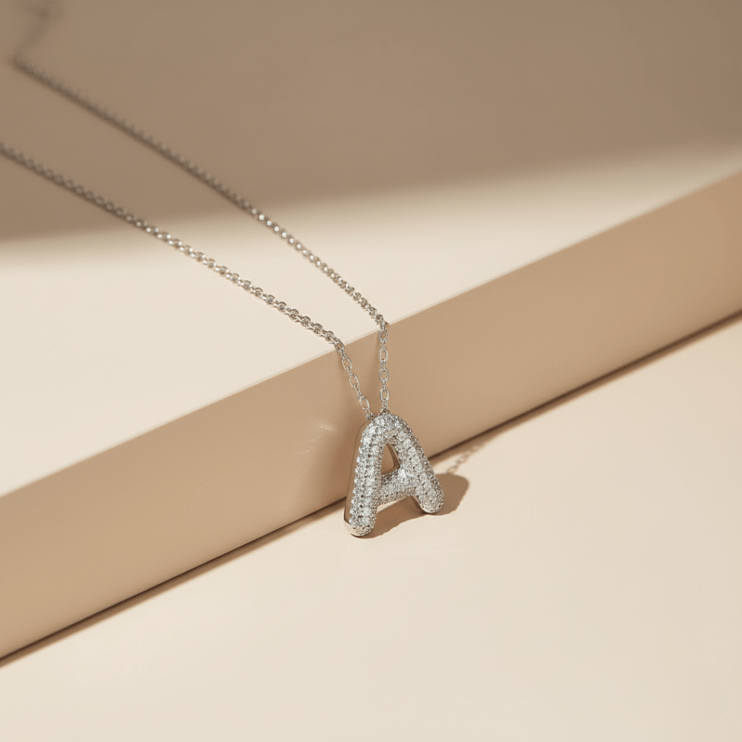 Shoreline Gold Silver Initial Pendant Necklace